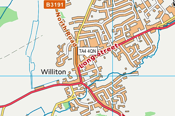 TA4 4QN map - OS VectorMap District (Ordnance Survey)