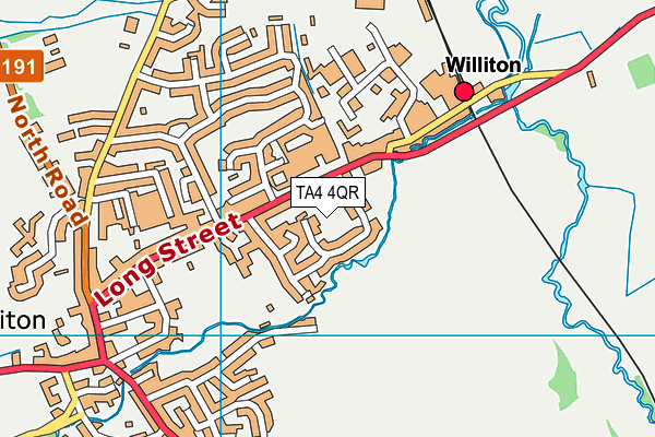 TA4 4QR map - OS VectorMap District (Ordnance Survey)