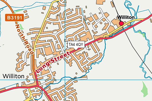 TA4 4QY map - OS VectorMap District (Ordnance Survey)