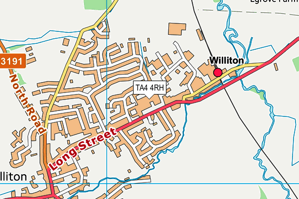 TA4 4RH map - OS VectorMap District (Ordnance Survey)