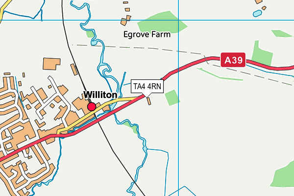 TA4 4RN map - OS VectorMap District (Ordnance Survey)