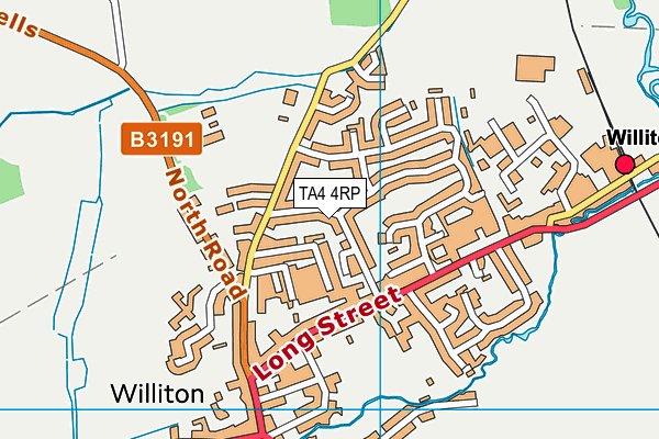 TA4 4RP map - OS VectorMap District (Ordnance Survey)