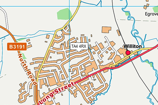 TA4 4RX map - OS VectorMap District (Ordnance Survey)