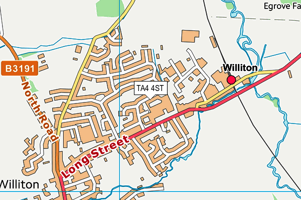 TA4 4ST map - OS VectorMap District (Ordnance Survey)