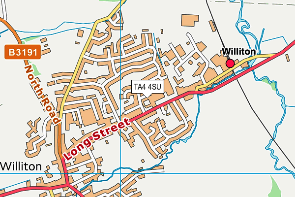 TA4 4SU map - OS VectorMap District (Ordnance Survey)