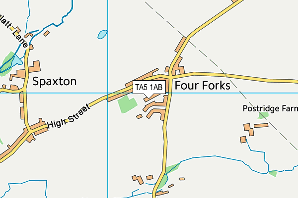 TA5 1AB map - OS VectorMap District (Ordnance Survey)