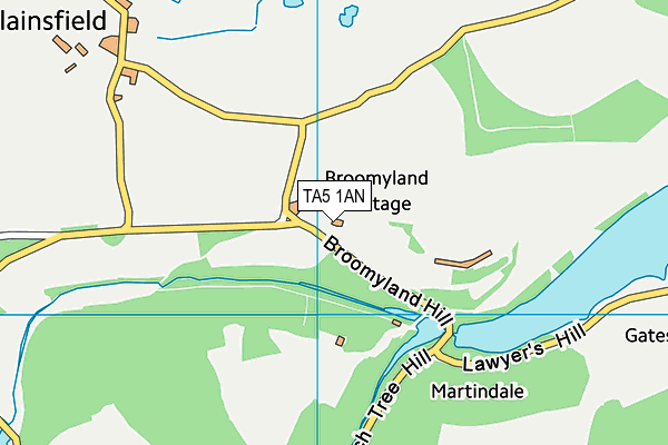 TA5 1AN map - OS VectorMap District (Ordnance Survey)