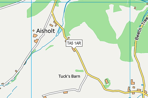 TA5 1AR map - OS VectorMap District (Ordnance Survey)