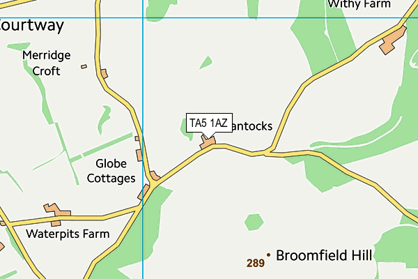 TA5 1AZ map - OS VectorMap District (Ordnance Survey)