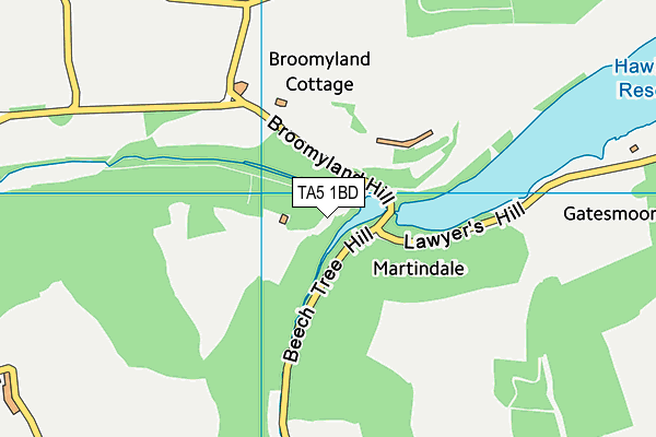 TA5 1BD map - OS VectorMap District (Ordnance Survey)