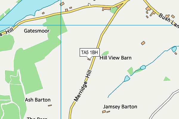 TA5 1BH map - OS VectorMap District (Ordnance Survey)