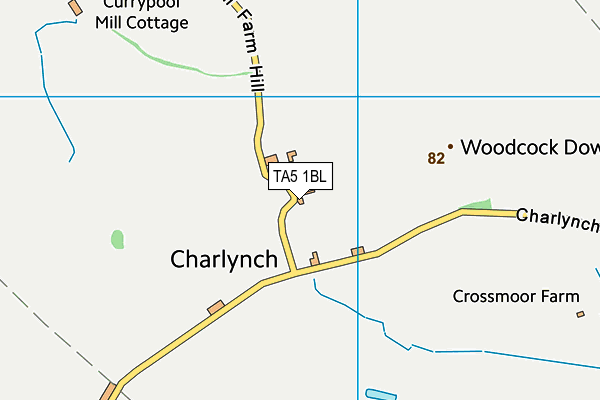 TA5 1BL map - OS VectorMap District (Ordnance Survey)