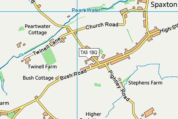 TA5 1BQ map - OS VectorMap District (Ordnance Survey)