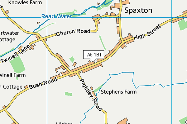 TA5 1BT map - OS VectorMap District (Ordnance Survey)