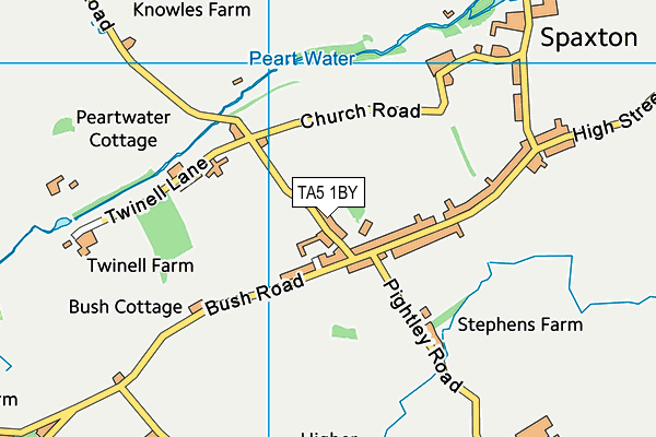 TA5 1BY map - OS VectorMap District (Ordnance Survey)