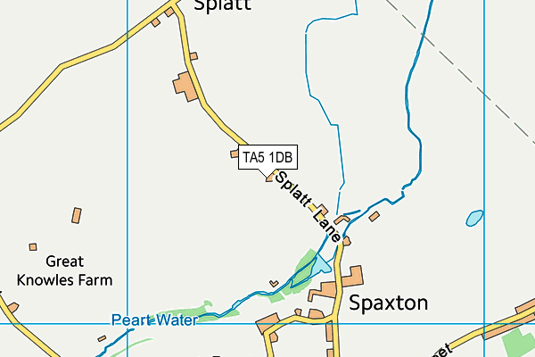 TA5 1DB map - OS VectorMap District (Ordnance Survey)