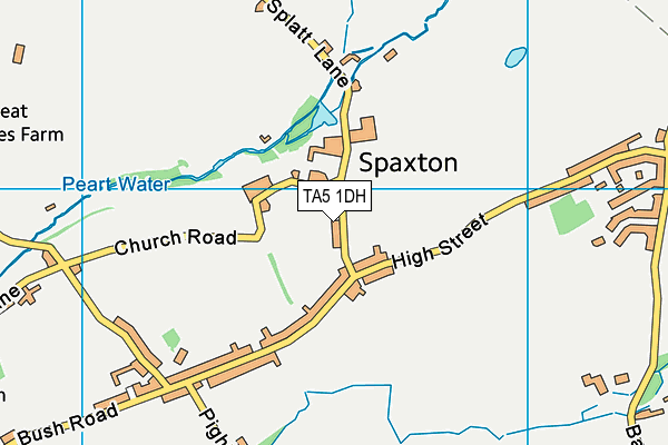 TA5 1DH map - OS VectorMap District (Ordnance Survey)