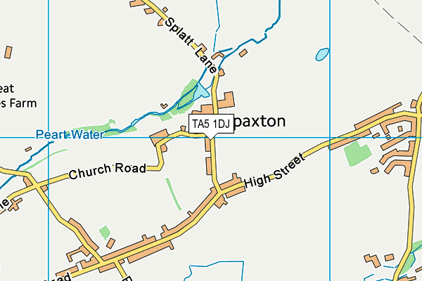 TA5 1DJ map - OS VectorMap District (Ordnance Survey)