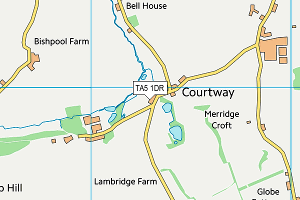 TA5 1DR map - OS VectorMap District (Ordnance Survey)