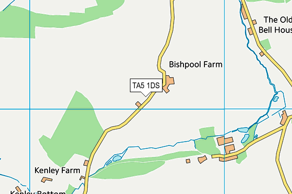 TA5 1DS map - OS VectorMap District (Ordnance Survey)