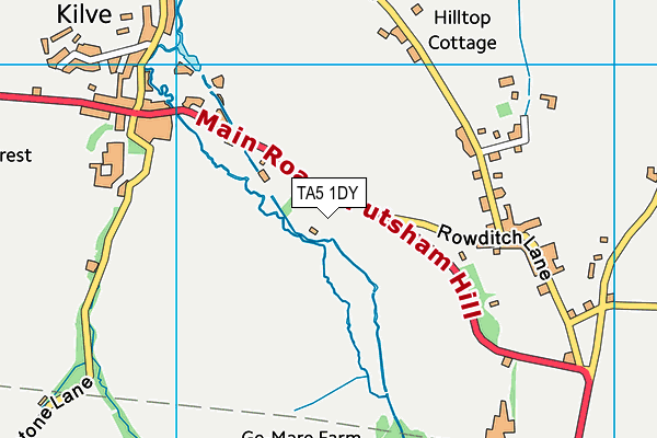 TA5 1DY map - OS VectorMap District (Ordnance Survey)