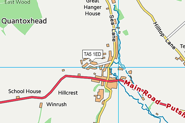 TA5 1ED map - OS VectorMap District (Ordnance Survey)