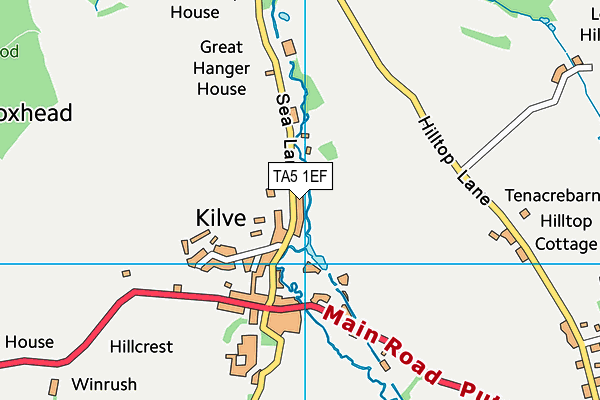 TA5 1EF map - OS VectorMap District (Ordnance Survey)