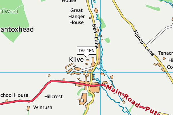 TA5 1EN map - OS VectorMap District (Ordnance Survey)