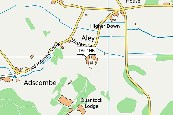 TA5 1HB map - OS VectorMap District (Ordnance Survey)