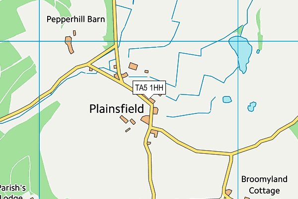 TA5 1HH map - OS VectorMap District (Ordnance Survey)