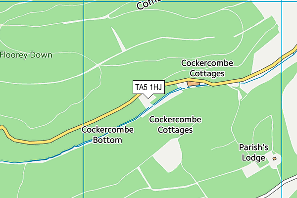 TA5 1HJ map - OS VectorMap District (Ordnance Survey)