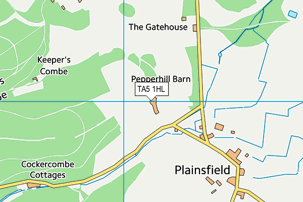 TA5 1HL map - OS VectorMap District (Ordnance Survey)