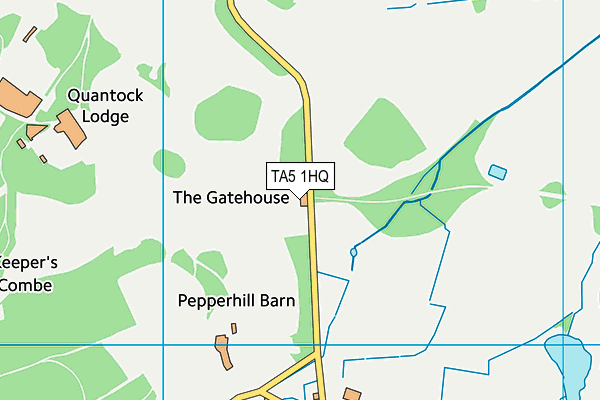 TA5 1HQ map - OS VectorMap District (Ordnance Survey)