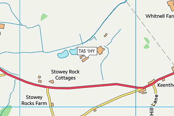 TA5 1HY map - OS VectorMap District (Ordnance Survey)