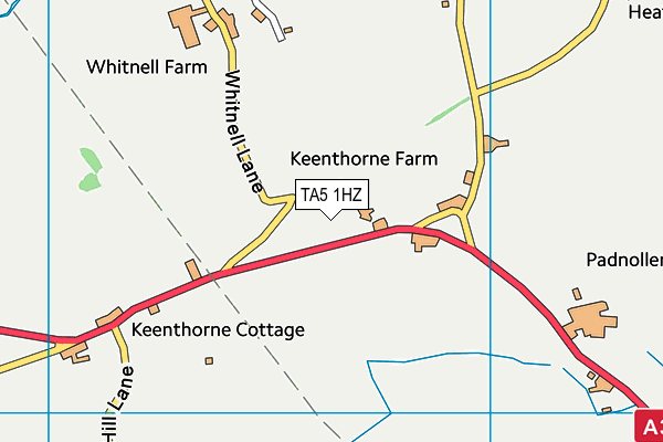 TA5 1HZ map - OS VectorMap District (Ordnance Survey)