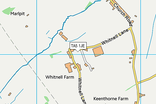 TA5 1JE map - OS VectorMap District (Ordnance Survey)