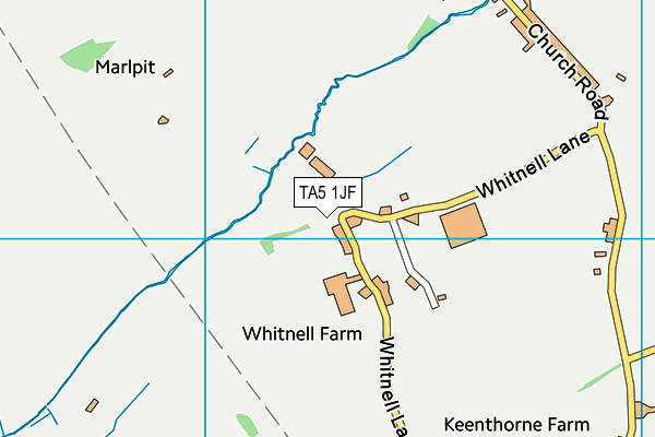 TA5 1JF map - OS VectorMap District (Ordnance Survey)