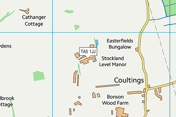 TA5 1JJ map - OS VectorMap District (Ordnance Survey)