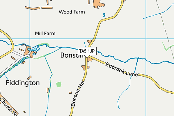 TA5 1JP map - OS VectorMap District (Ordnance Survey)