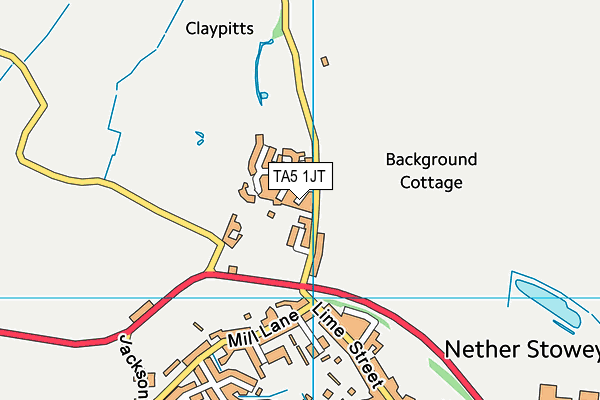 TA5 1JT map - OS VectorMap District (Ordnance Survey)