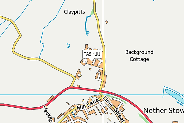 TA5 1JU map - OS VectorMap District (Ordnance Survey)