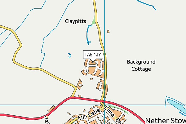 TA5 1JY map - OS VectorMap District (Ordnance Survey)