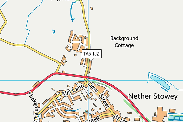 TA5 1JZ map - OS VectorMap District (Ordnance Survey)