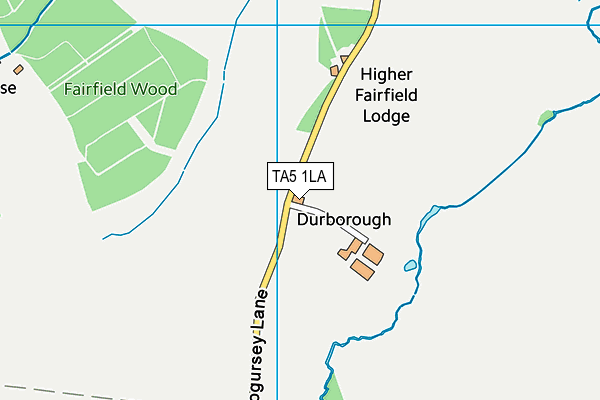 TA5 1LA map - OS VectorMap District (Ordnance Survey)