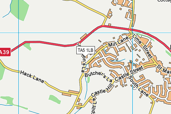 TA5 1LB map - OS VectorMap District (Ordnance Survey)