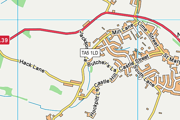 TA5 1LD map - OS VectorMap District (Ordnance Survey)