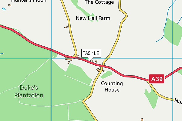 TA5 1LE map - OS VectorMap District (Ordnance Survey)