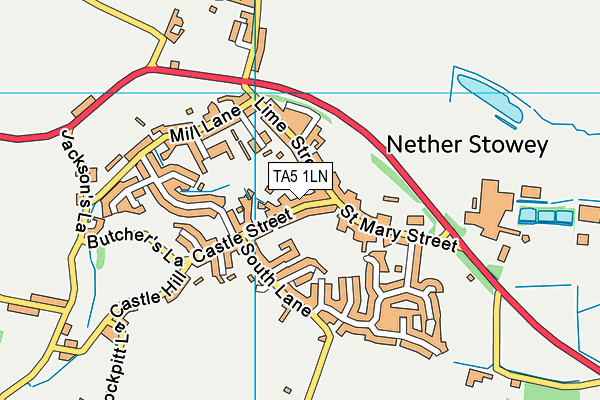 TA5 1LN map - OS VectorMap District (Ordnance Survey)