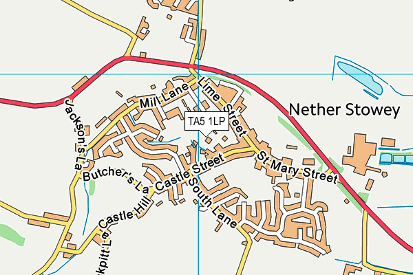 TA5 1LP map - OS VectorMap District (Ordnance Survey)