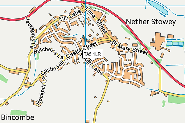 TA5 1LR map - OS VectorMap District (Ordnance Survey)